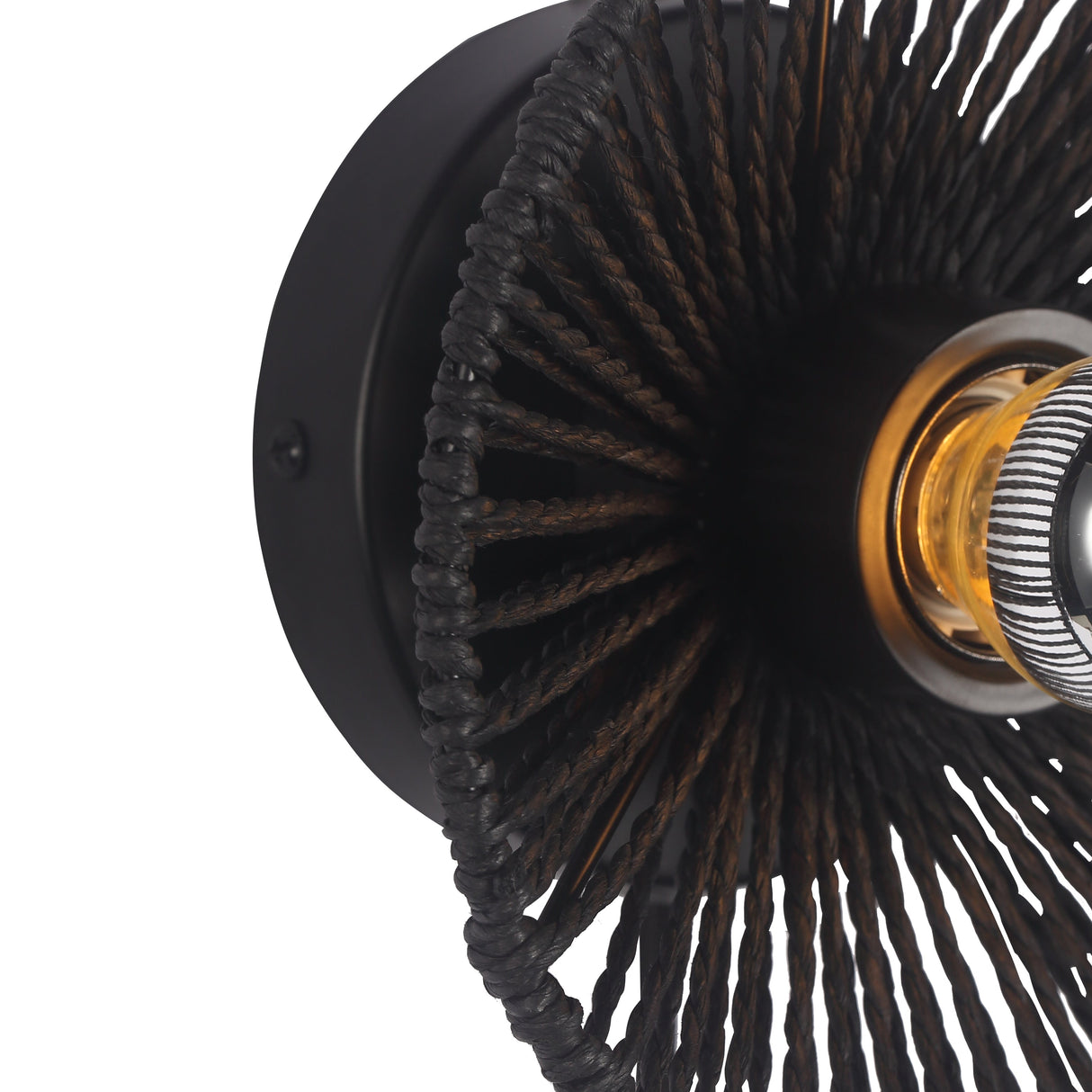 Wave Vägglampa Ø20 Sort-Lampconcept.se