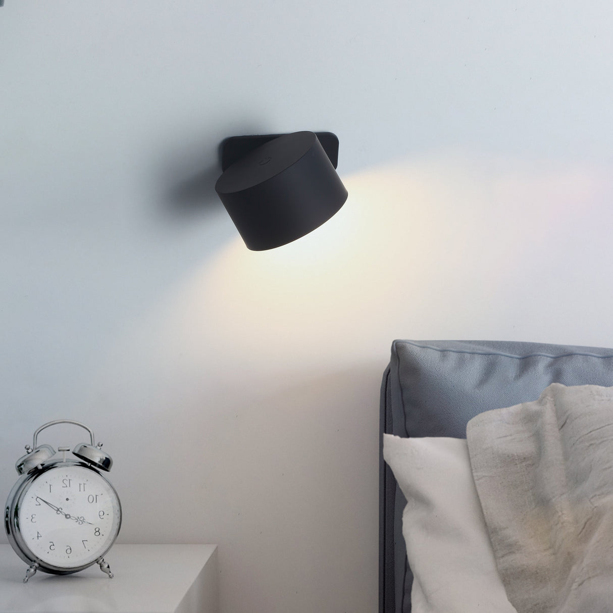 Ticky Magnetische Wandlamp Zwart