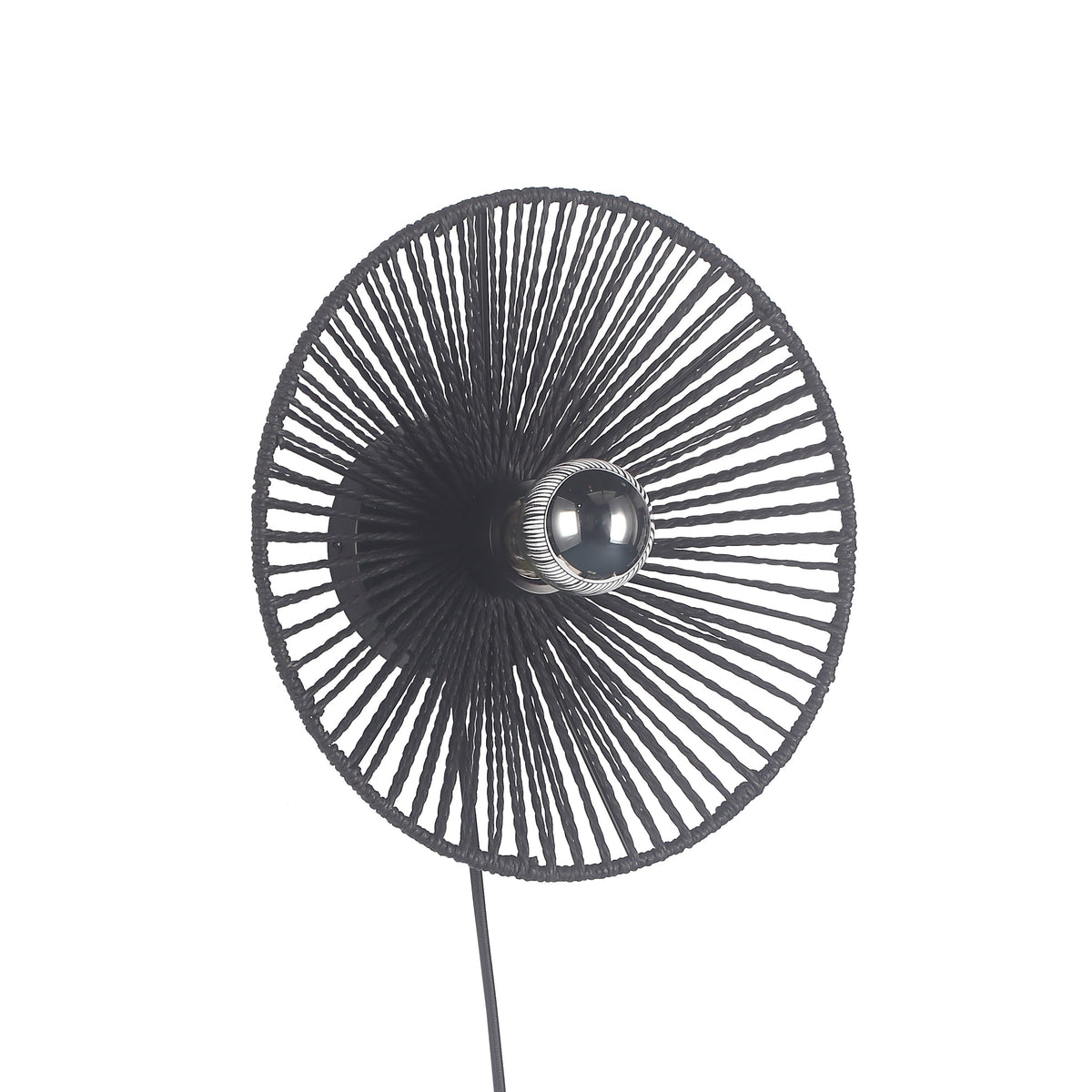 Wave Vägglampa Ø30 Sort-Lampconcept.se