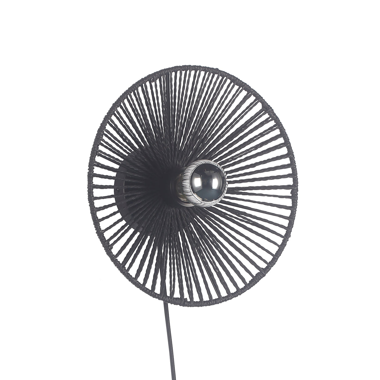 Wave Vägglampa Ø30 Sort-Lampconcept.se