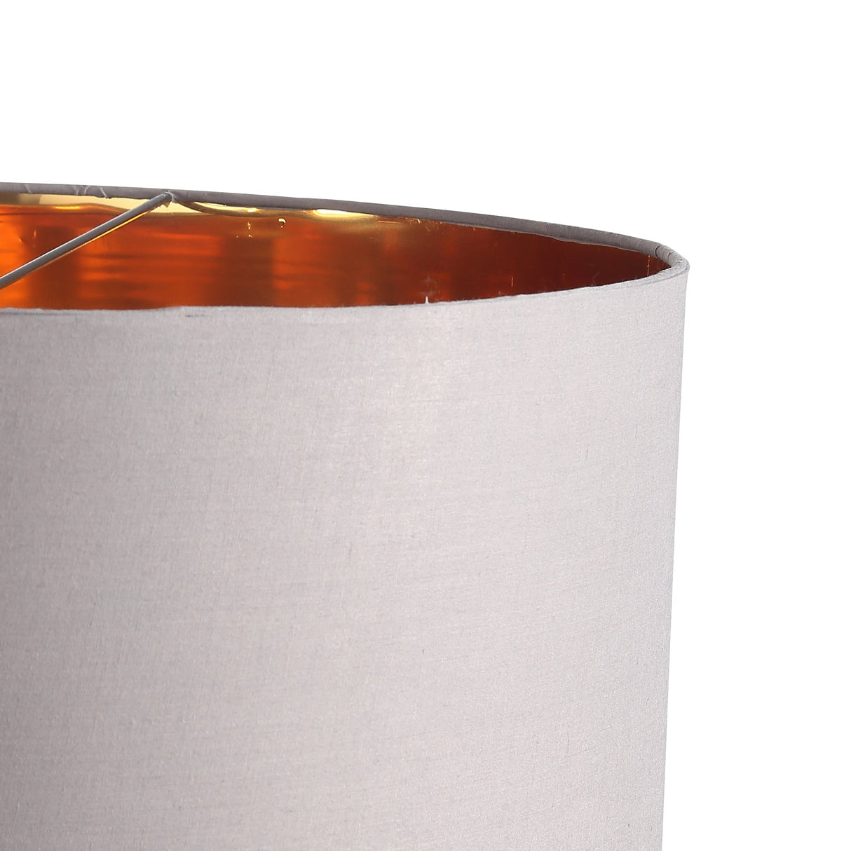 Drum Hanglamp Ø50 Grijs/Messing