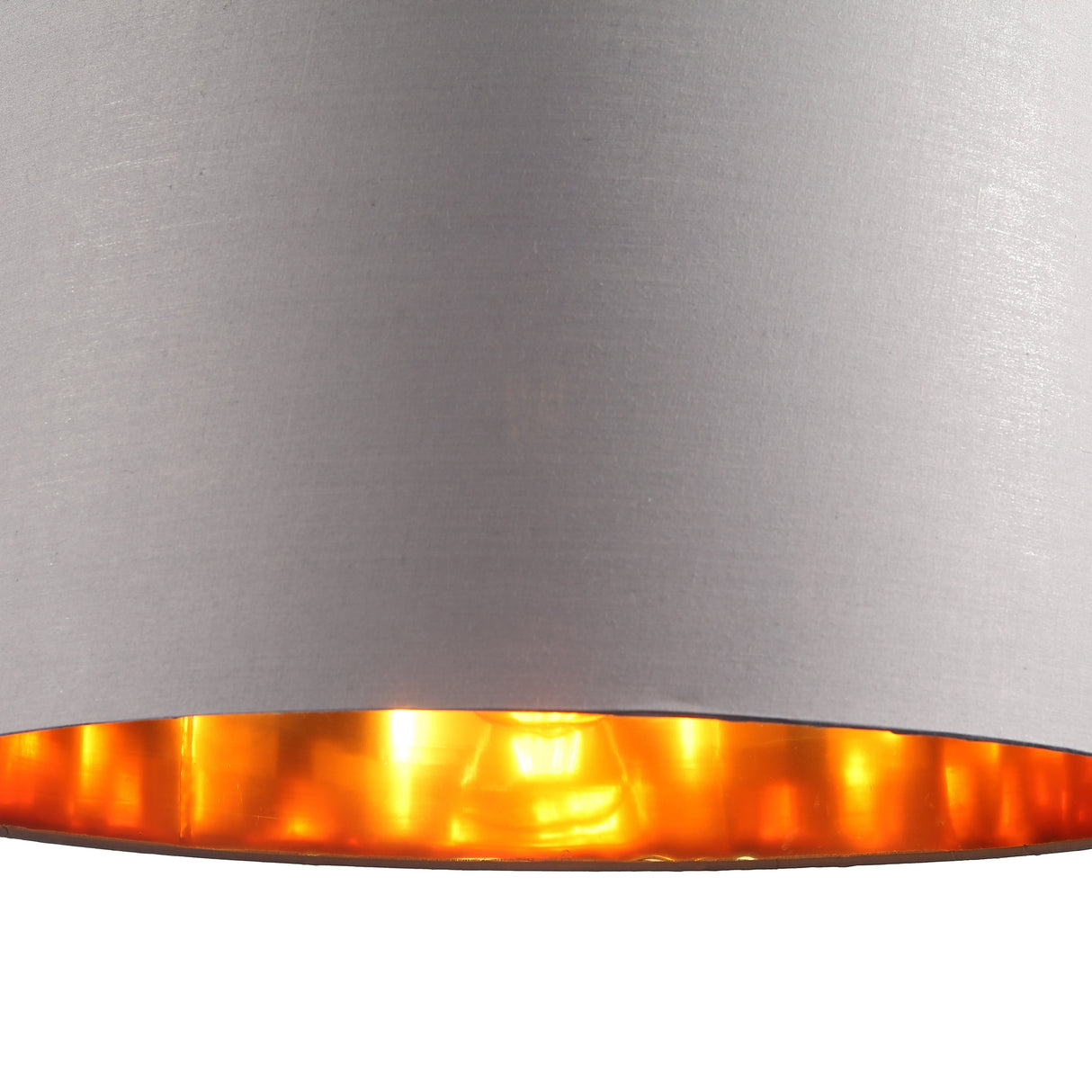 Drum Hanglamp Ø50 Grijs/Messing