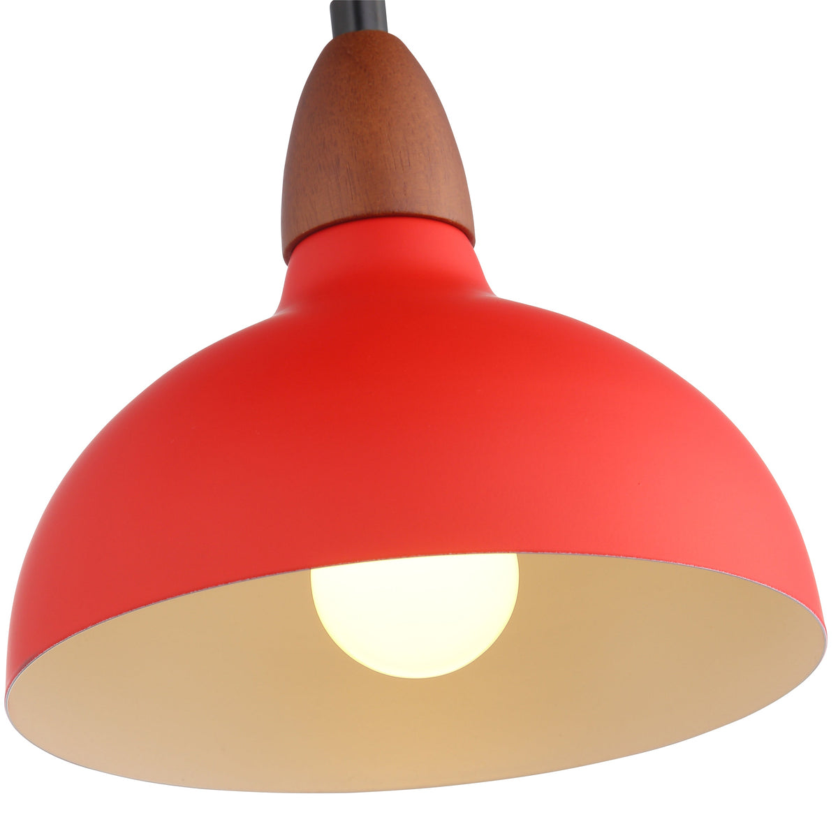 Oak Taklampa Ø19 Röd-Lampconcept.se