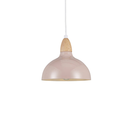 Oak Hanglamp Ø19 Glossy Beige Pink