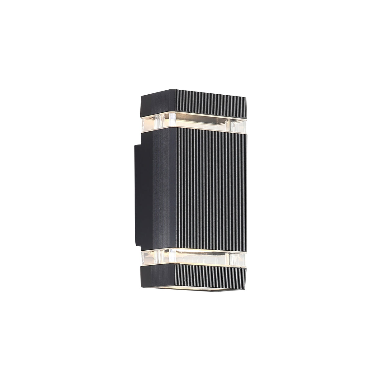 Dawn Square Wandlamp Buiten LED Zwart