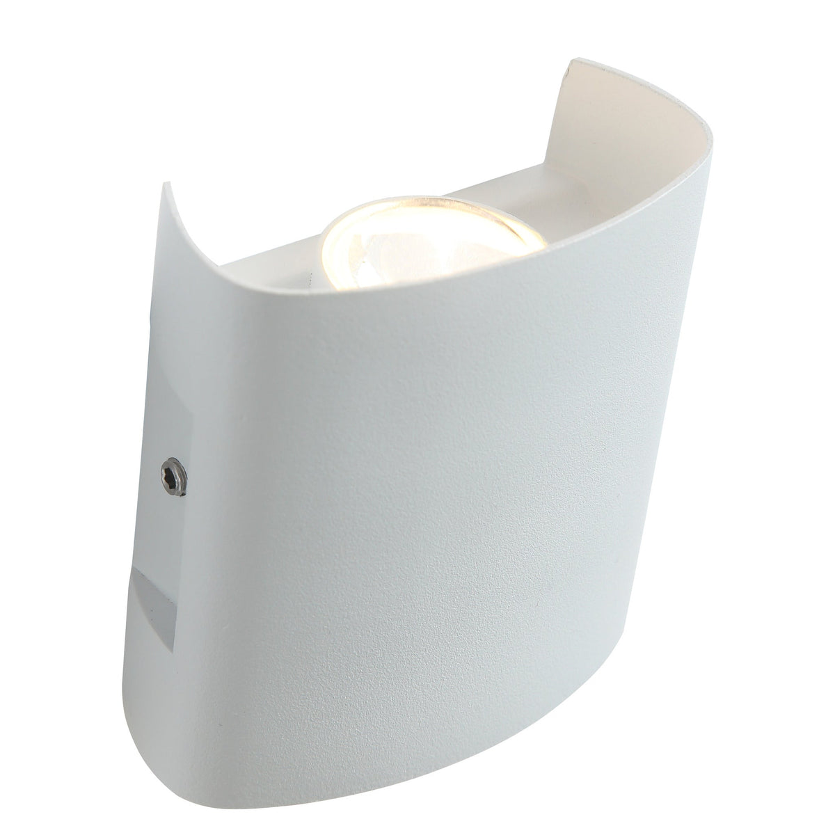 Ortelo 2W 7cm Vägglampa Utomhus Vit-Lampconcept.se