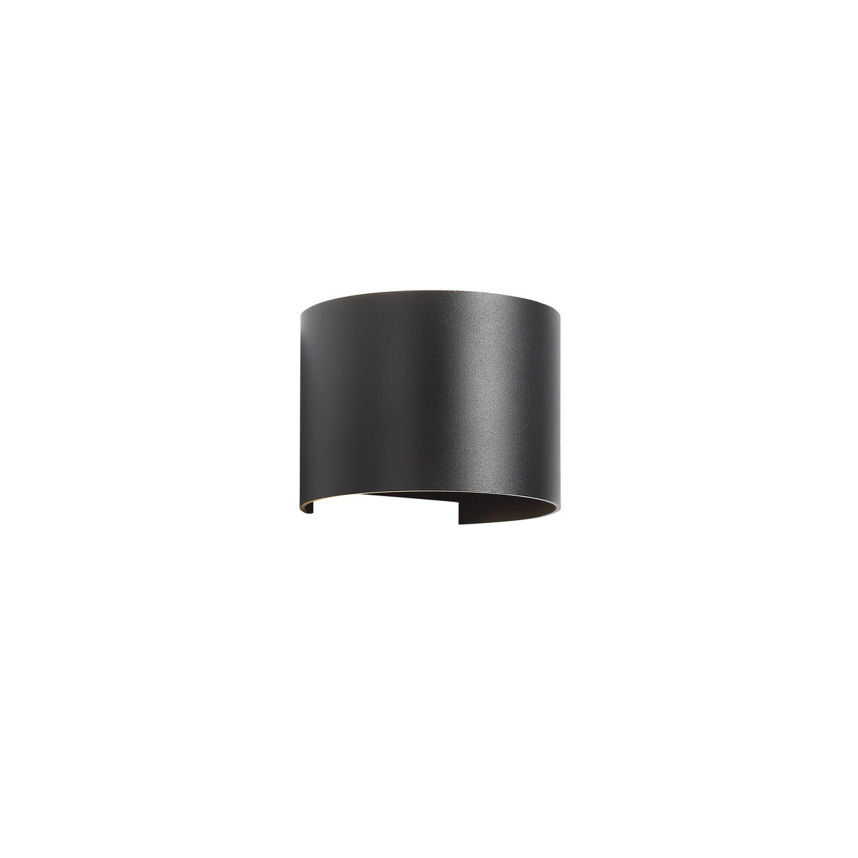 LED Vägglampa Utomhus Round 5W IP65 Svart-Lampconcept.se