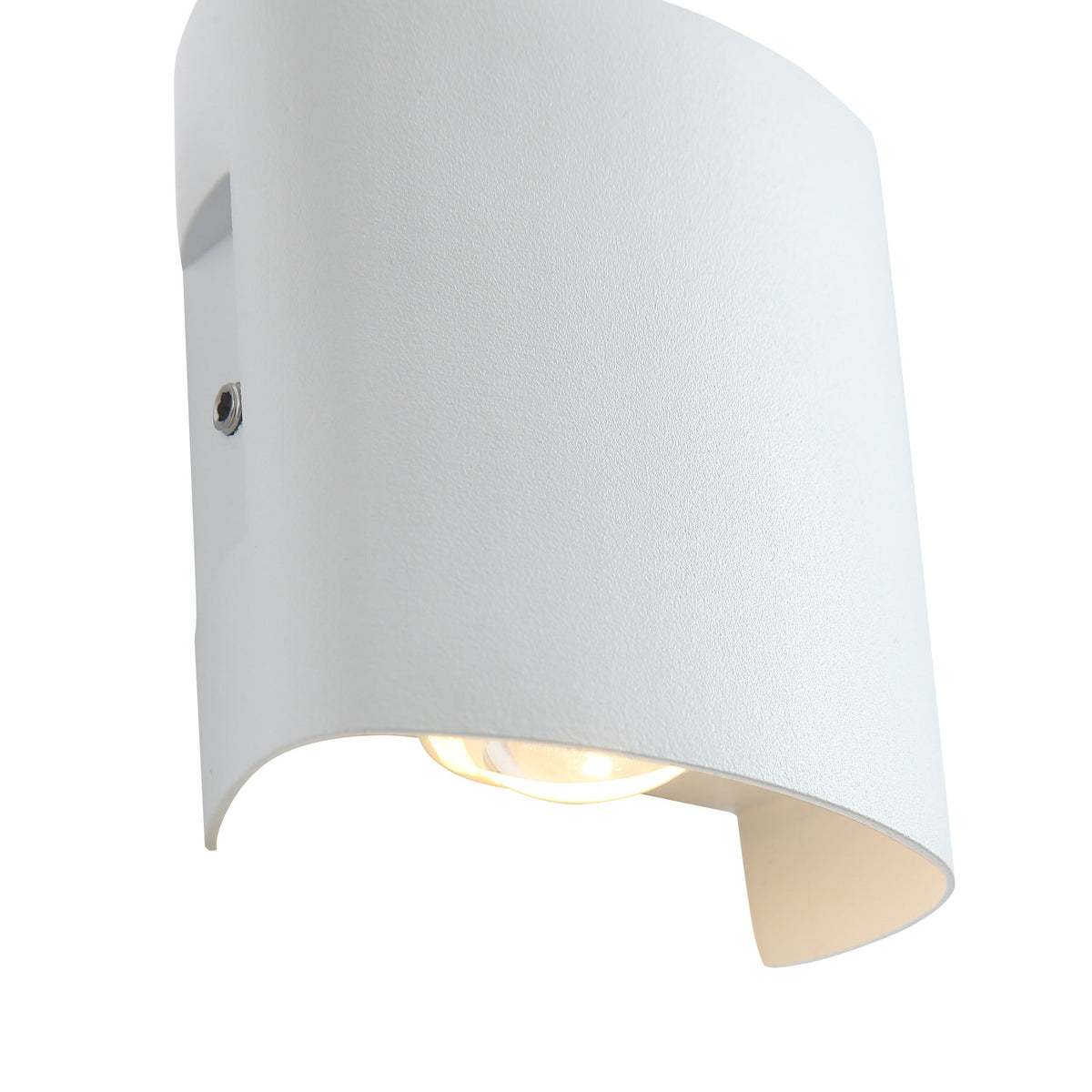 Ortelo 2W 7cm Vägglampa Utomhus Vit-Lampconcept.se