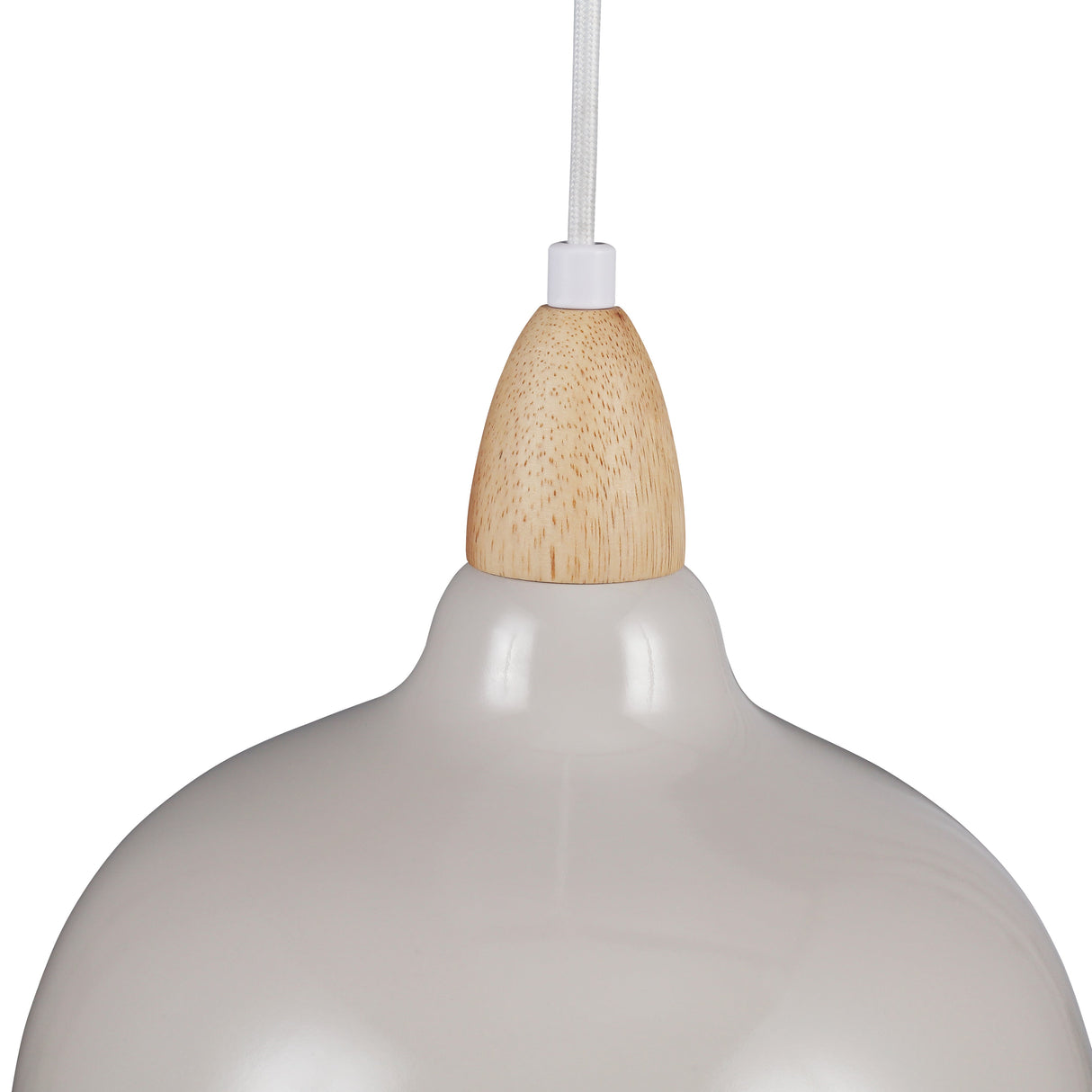 Oak Hanglamp Ø24 Glossy Dove
