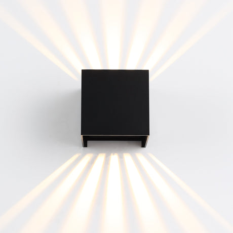 Sunset IP54 6W Buiten Wandlamp Zwart