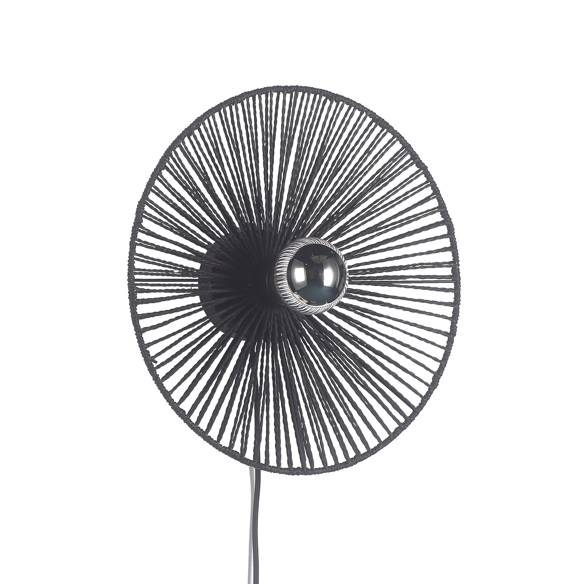 Wave Vägglampa Ø40 Sort-Lampconcept.se