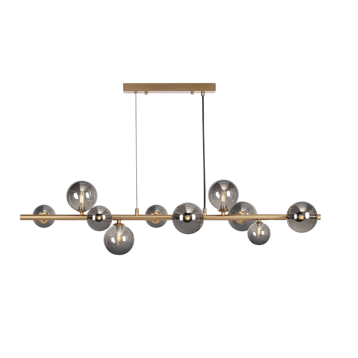 Valencia Langbordspendel Messing/Smoke