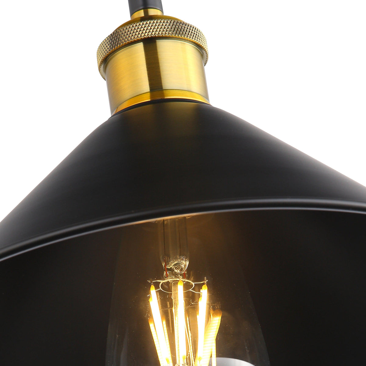 Coffee Taklampa Ø26 Svart/Mässing-Lampconcept.se