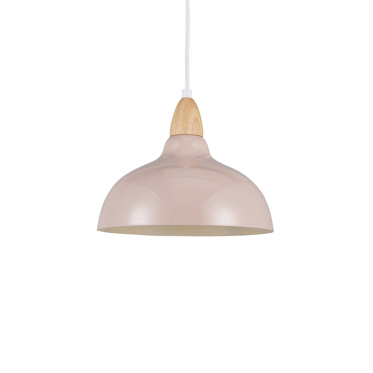 Oak Hanglamp Ø24 Glossy Beige Pink