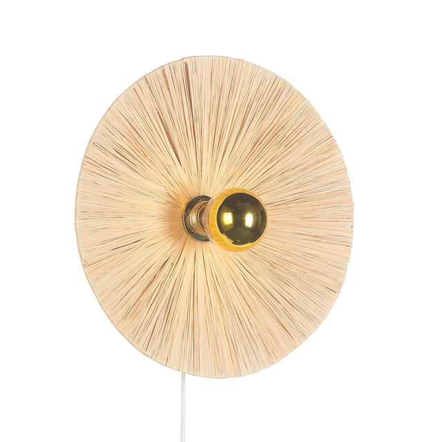 Flare Raffia Vägglampa Ø40-Lampconcept.se