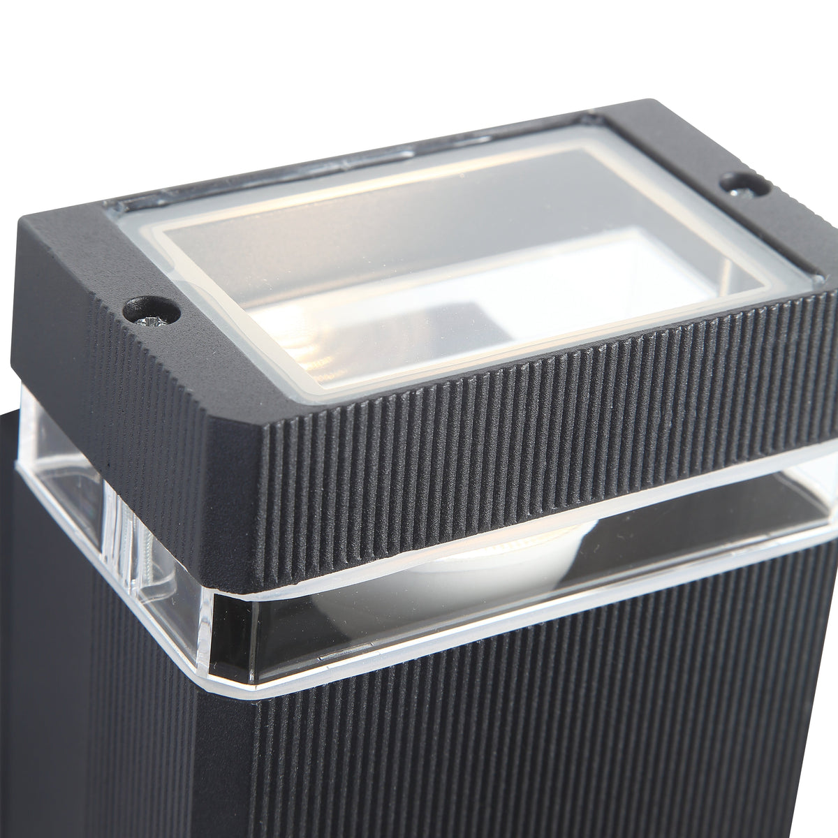 Dawn Square Wandlamp Buiten LED Zwart