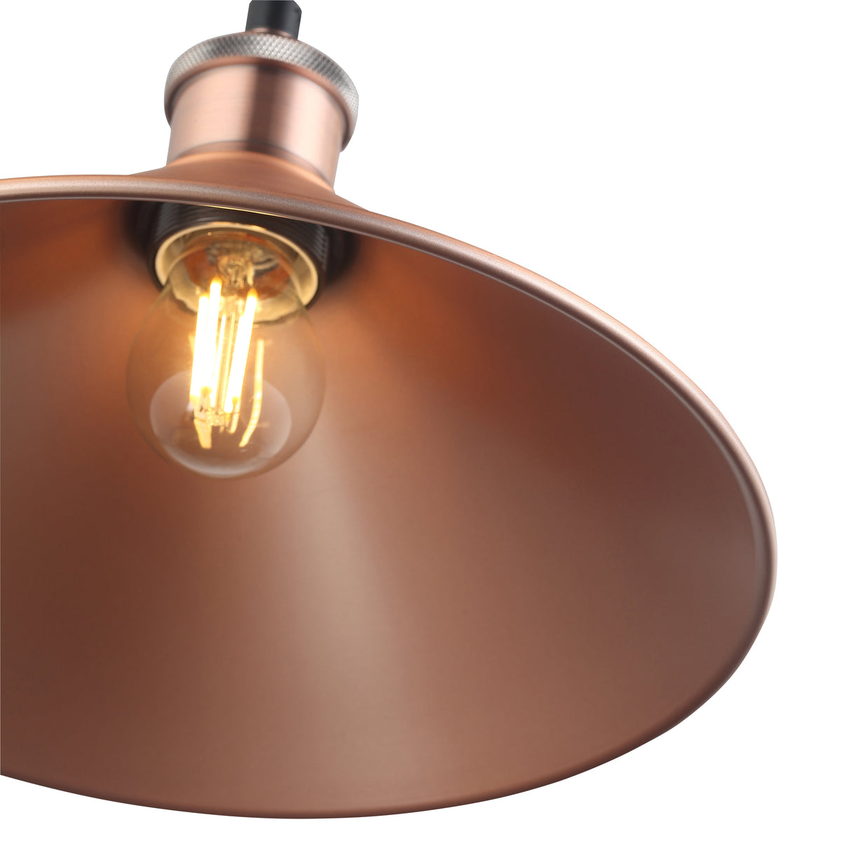 Coffee Taklampa Ø26 Borstad Koppar-Lampconcept.se