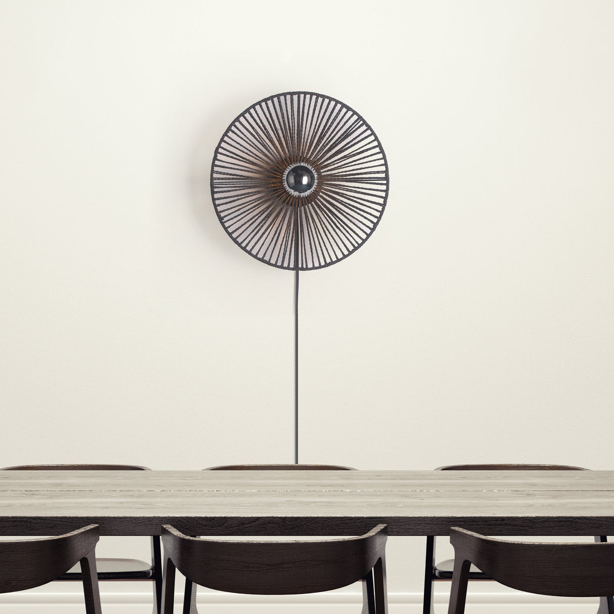 Wave Vägglampa Ø40 Sort-Lampconcept.se