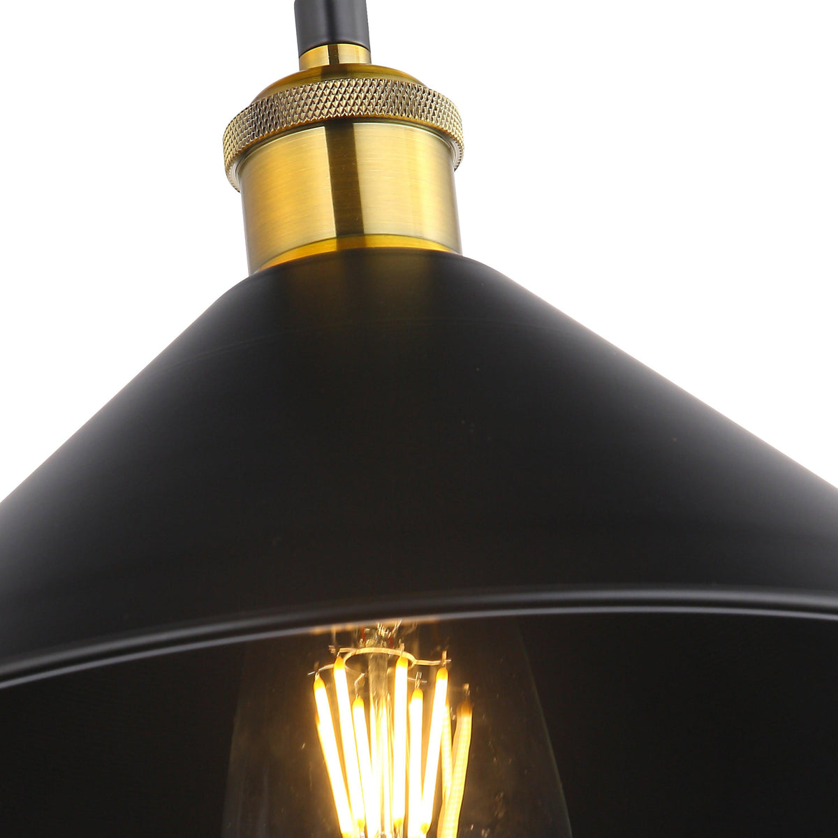 Coffee Taklampa Ø30 Svart/Mässing-Lampconcept.se