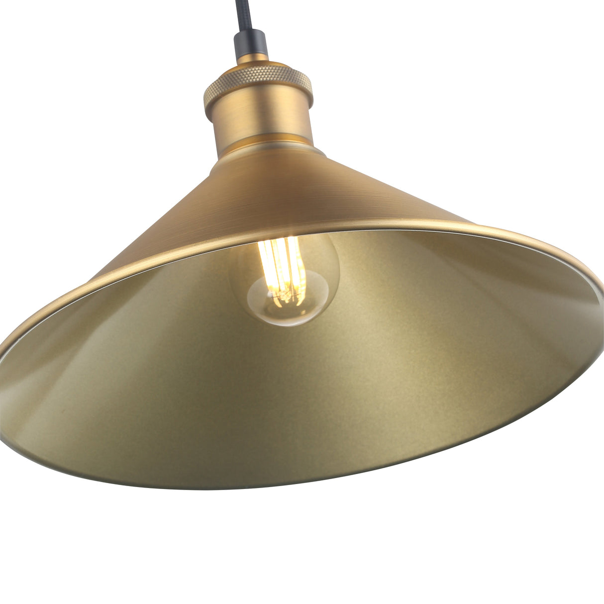 Coffee Taklampa Ø26 Borstad Mässing-Lampconcept.se