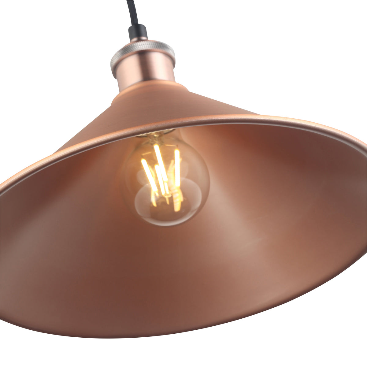 Coffee Taklampa Ø30 Borstad Koppar-Lampconcept.se