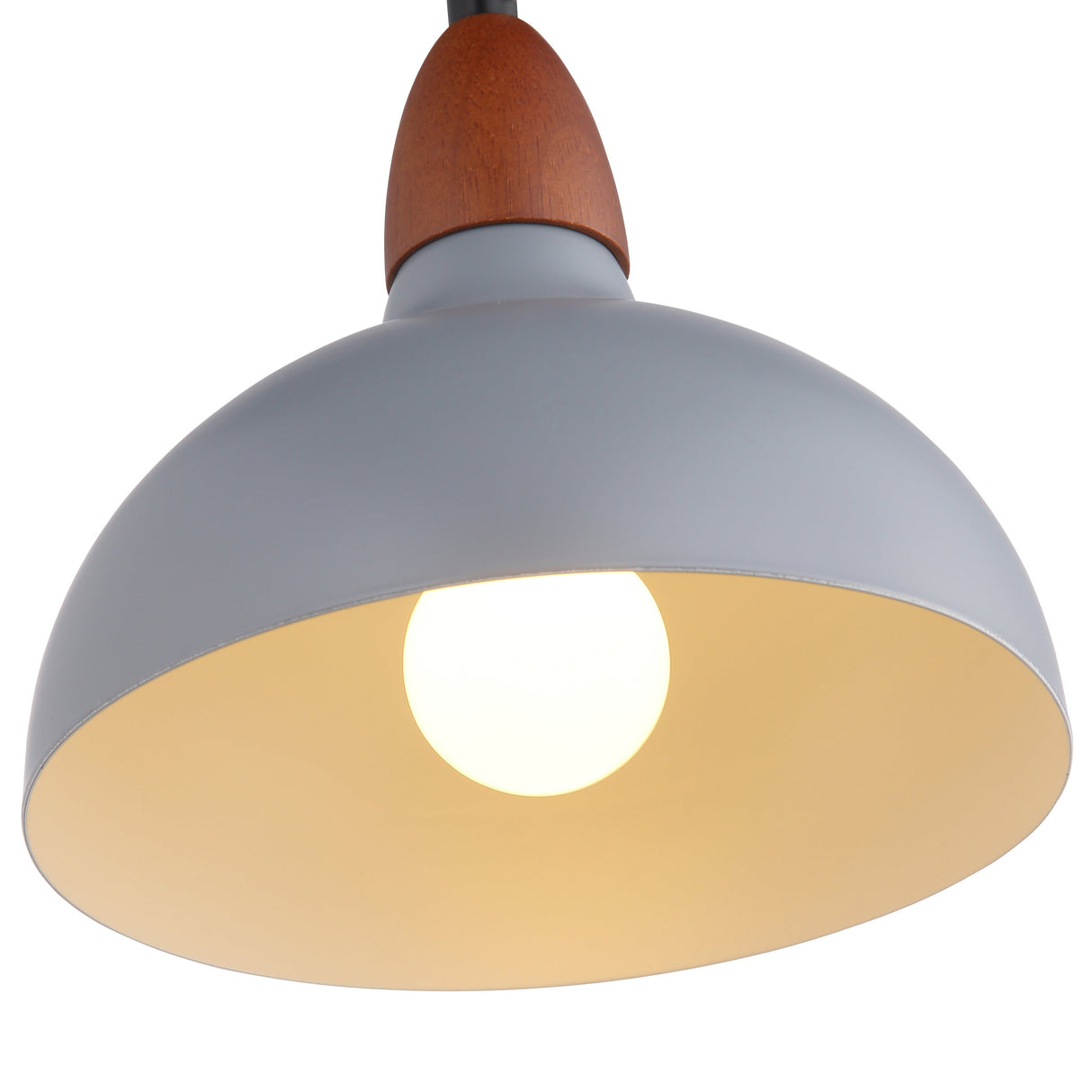 Oak Taklampa Ø19 Grå-Lampconcept.se