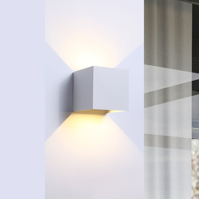 LED Vägglampa Utomhus IP65 6W Vit-Lampconcept.se
