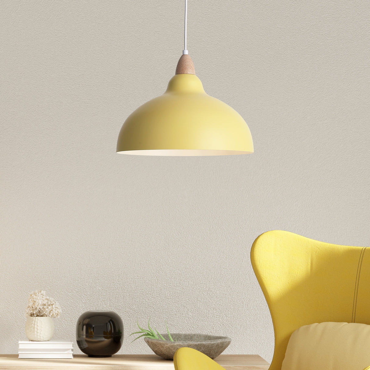 Oak Hanglamp Ø35 Lemon Geel