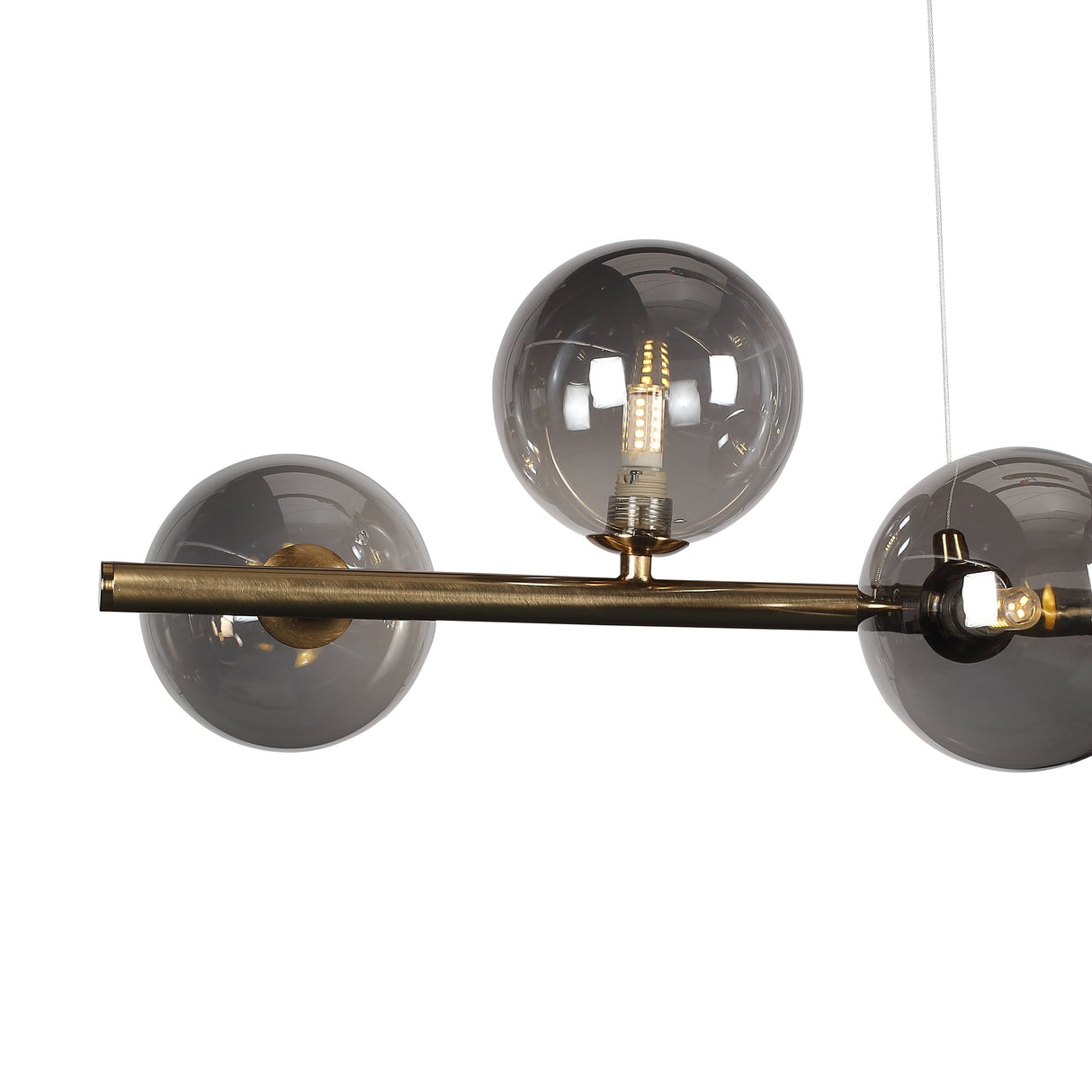 Bubbles Lange Hanglamp 90cm Smoke