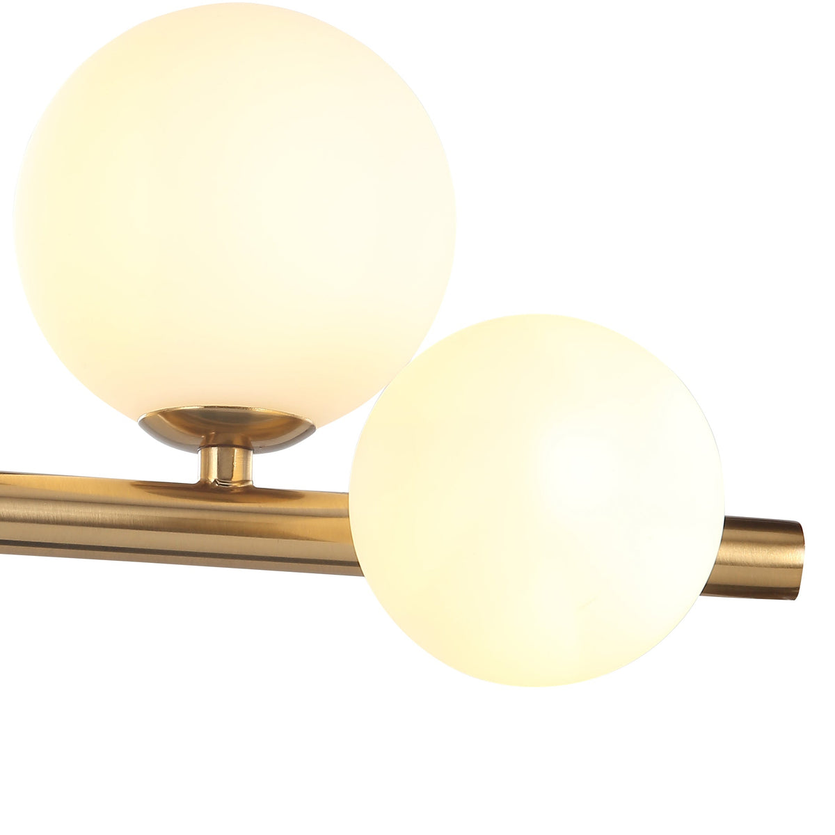 Valencia Small Lange Hanglamp 63cm Messing/Opal