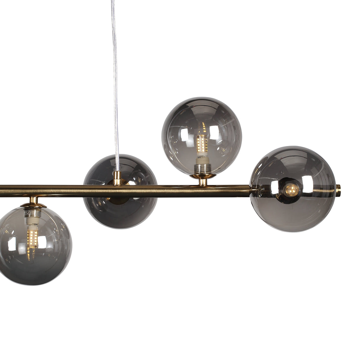 Bubbles Lange Hanglamp 90cm Smoke