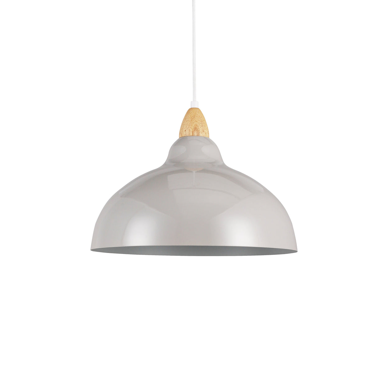 Oak Hanglamp Ø35 Glossy Grijs