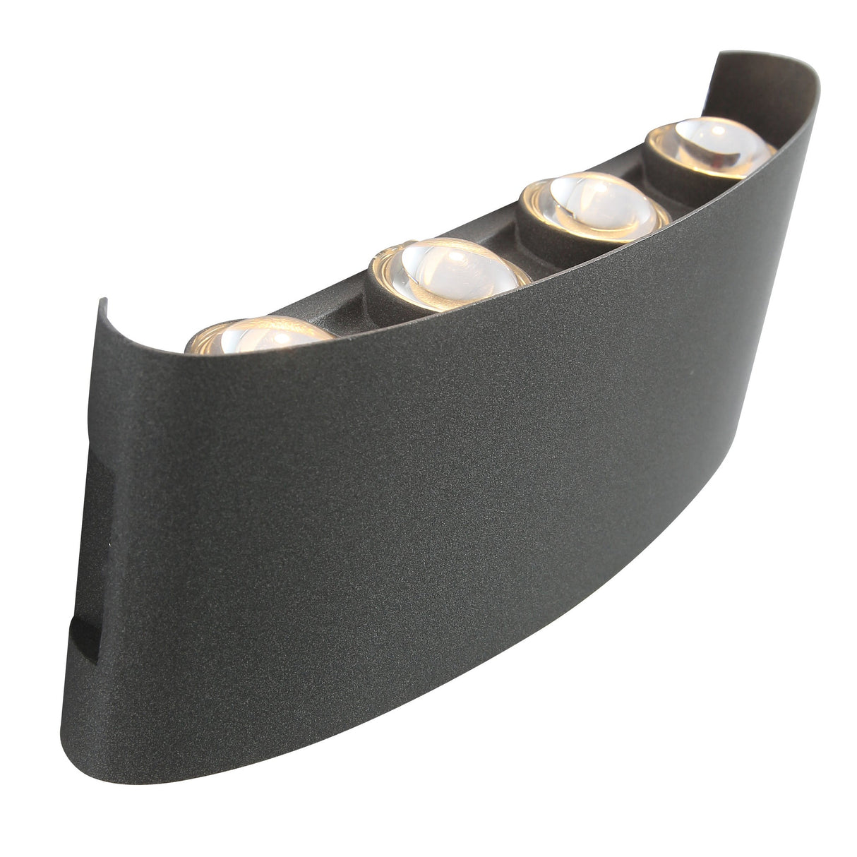 Ortelo 8W 22cm Vägglampa Utomhus Grå-Lampconcept.se