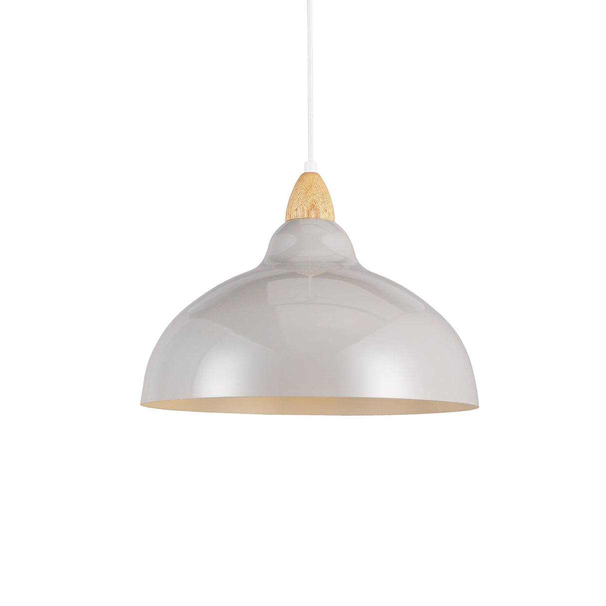 Oak Hanglamp Ø35 Glossy Grijs