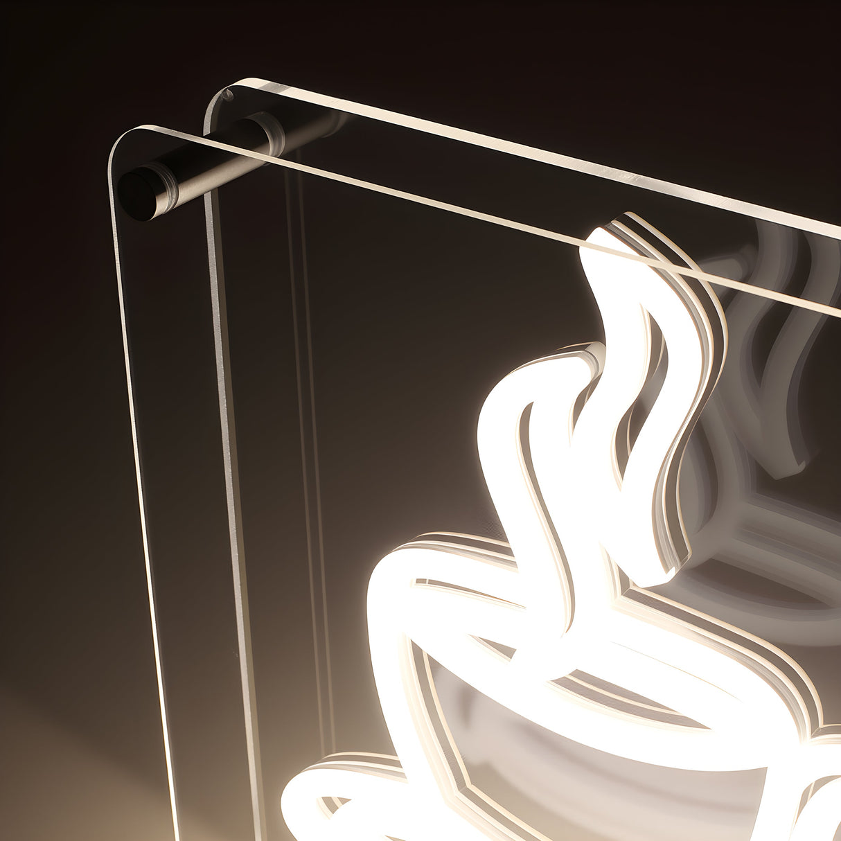 Coffee LED Neon Box Tafellamp