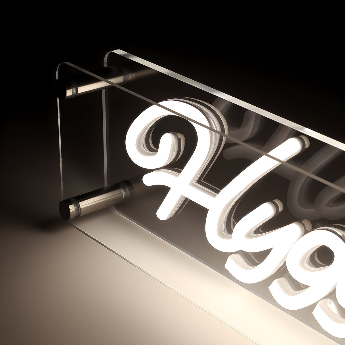 Hygge LED Neon Box Tafellamp