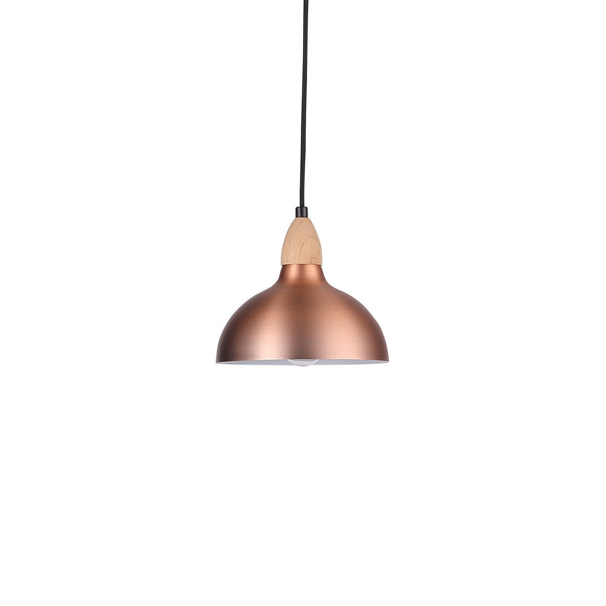 Oak Hanglamp Ø19 Geborsteld Koper
