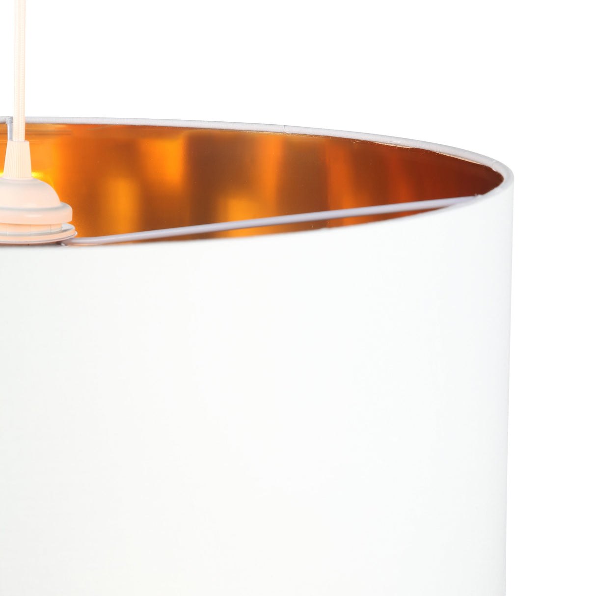 Drum Hanglamp Ø50 Wit/Messing