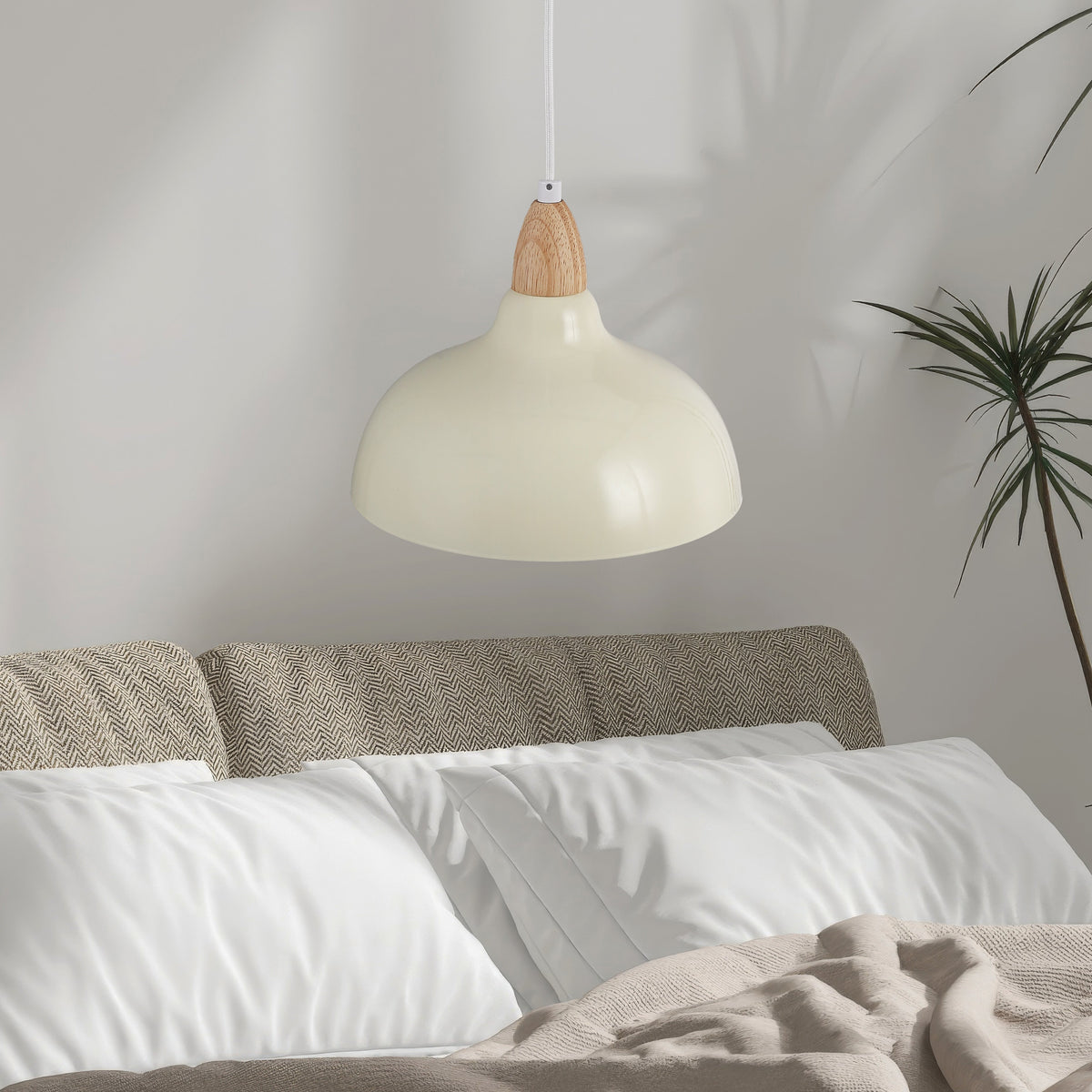 Oak Hanglamp Ø24 Glossy Vanille