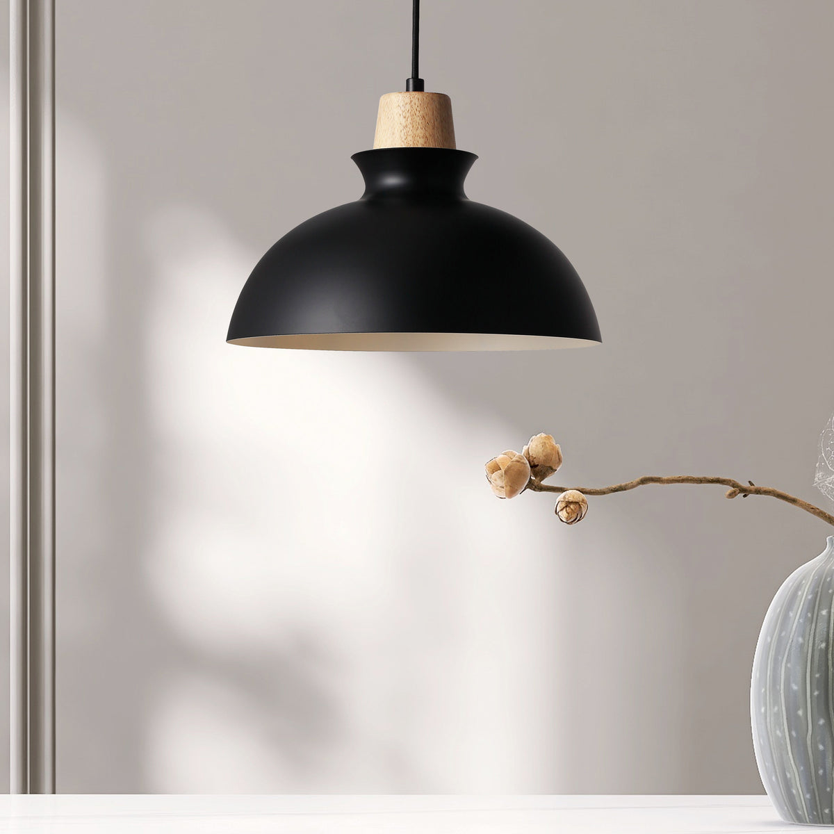 Tray Hanglamp Ø28 Zwart