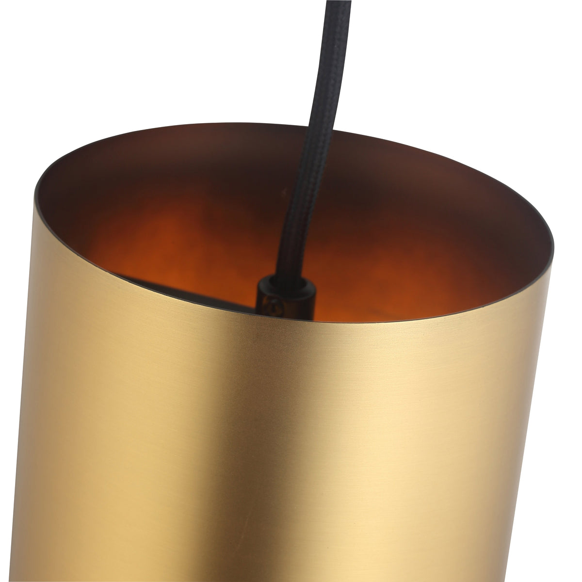 Big Tube Taklampa H27 Borstad Mässing-Lampconcept.se