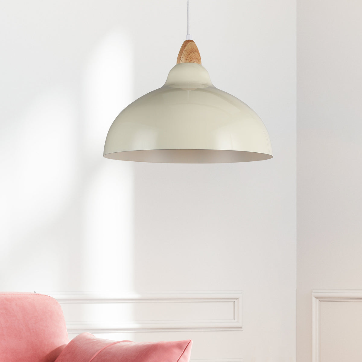 Oak Hanglamp Ø35 Glossy Vanille