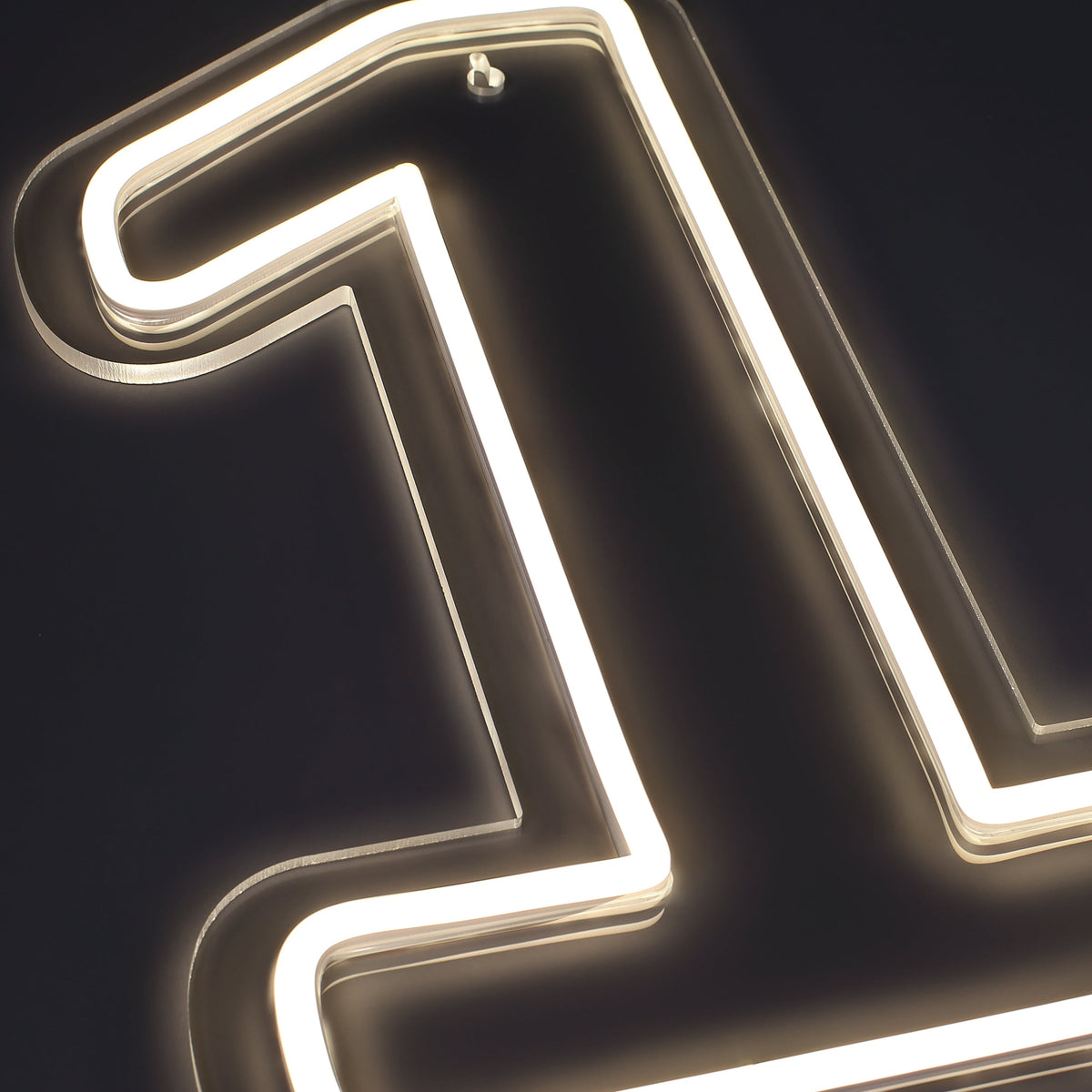 Cijfer 1 Neon Wandlamp