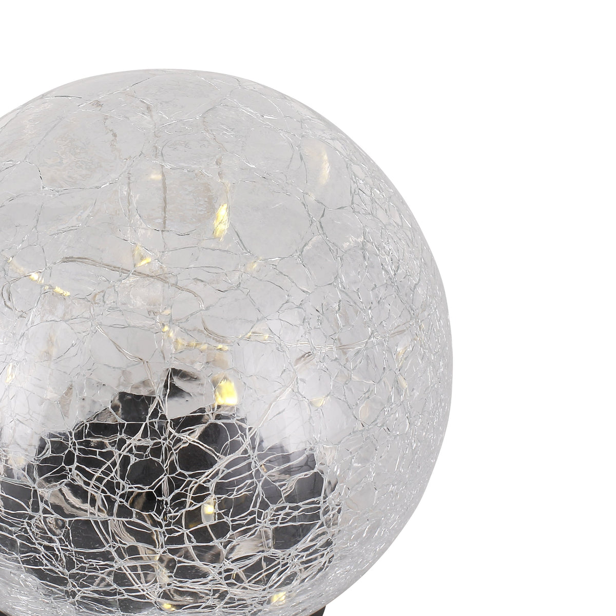 Solcelle Glasklot 10cm