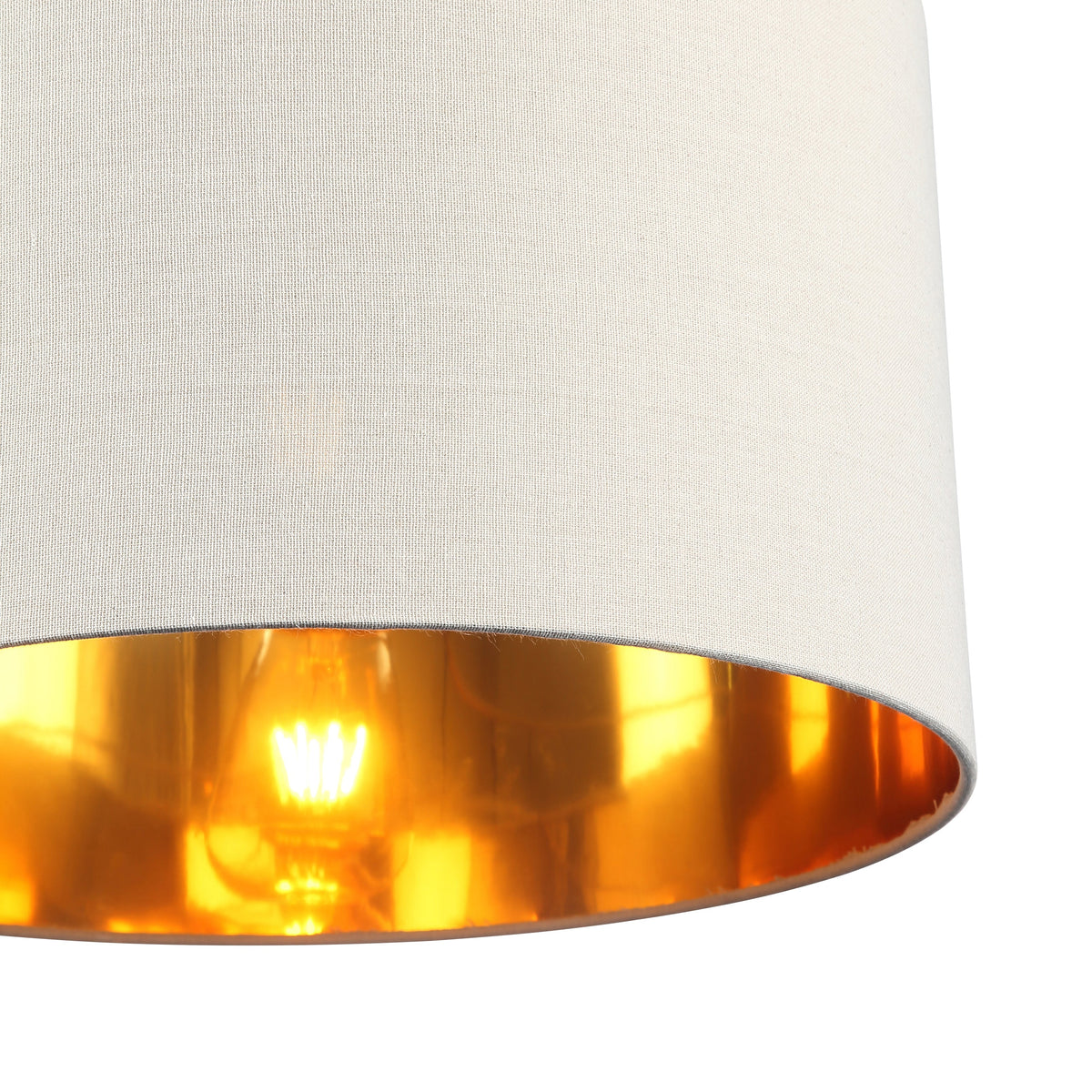 Drum Hanglamp Ø40 Linnen/Messing