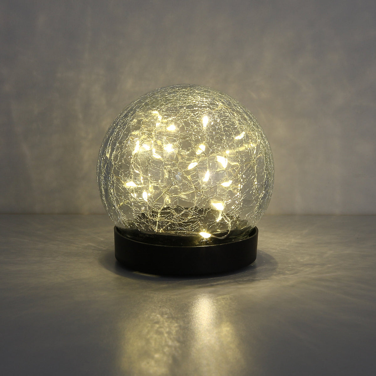 Solcelle Glasklot 10cm