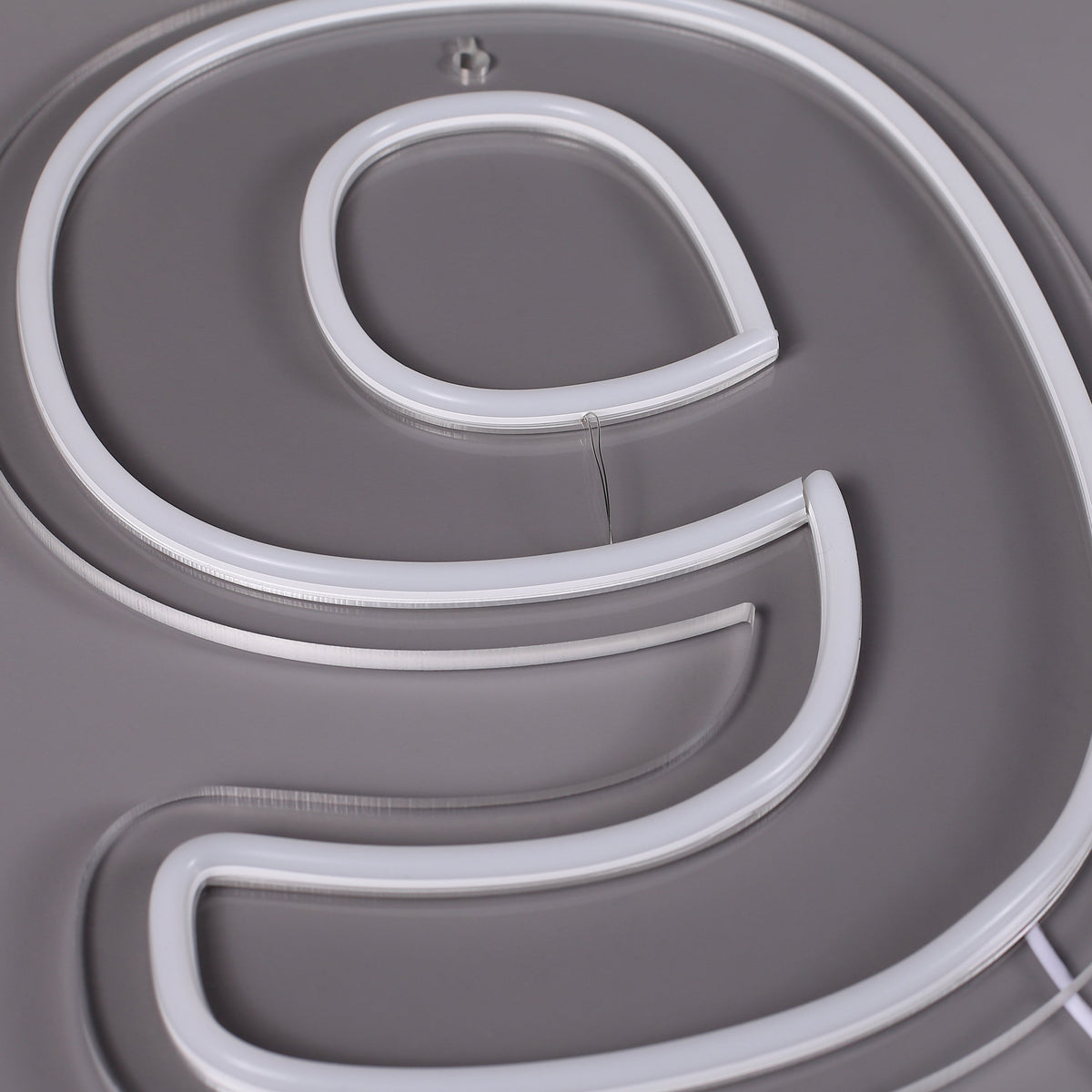 Cijfer 9 Neon Wandlamp