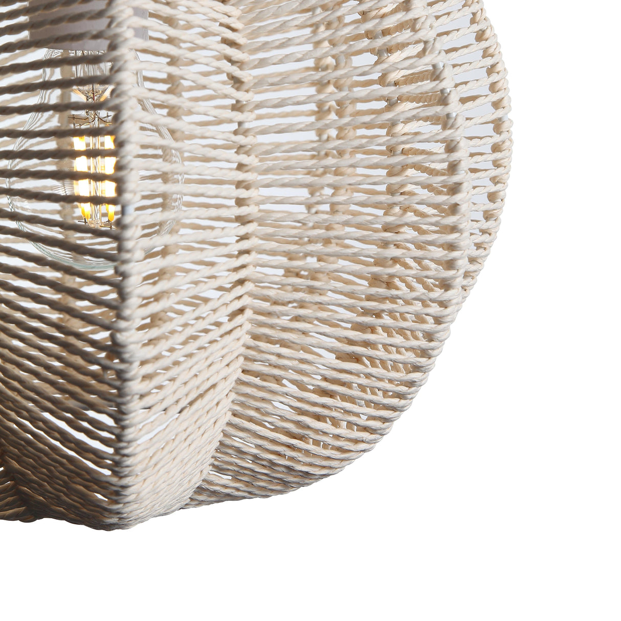 Tiva Braided Pendel Ø32 Raw White