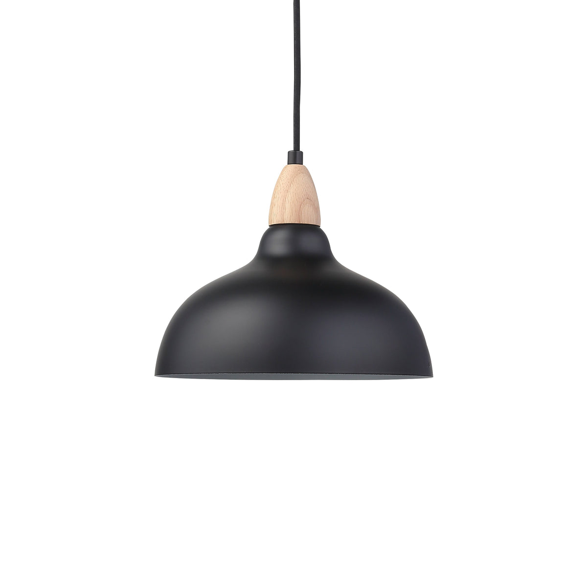 Oak Taklampa Ø24 Ljus Trä/Svart-Lampconcept.se