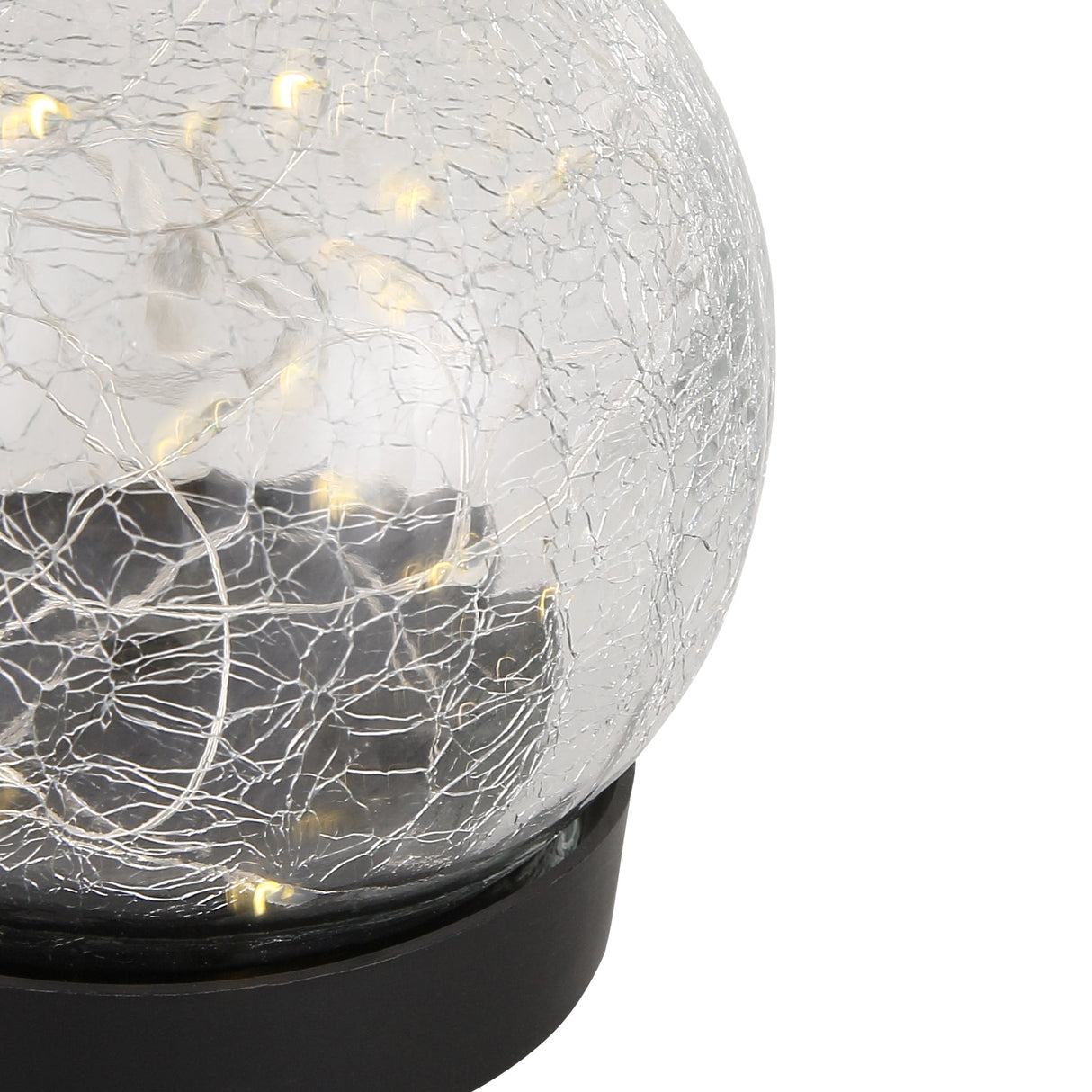 Solcelle Glasklot 10cm